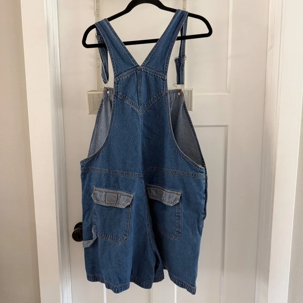 Vintage‎ Winnie the Pooh Wmns Tigger Embroidered Denim Shortalls Blue 22 Disney